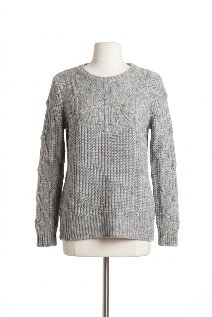 NEW FRENCH KYSS knit sweater in gray